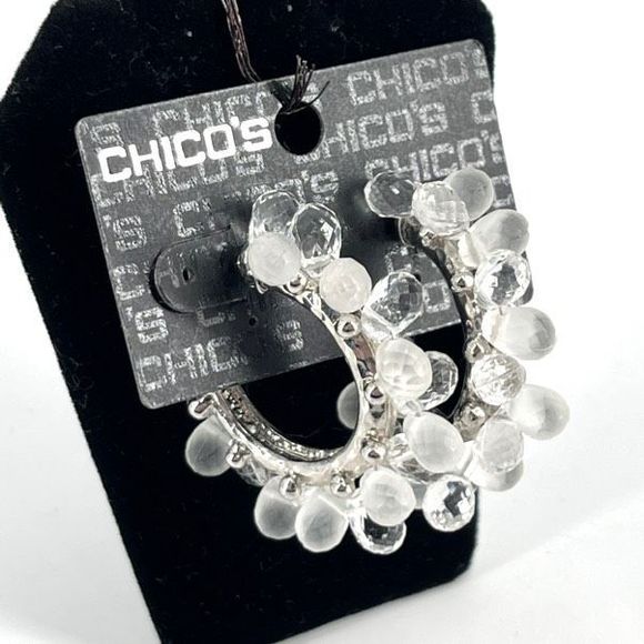 Chico's Jewelry - NWT Chico’s embellished faceted baubles earrings hypoallergenic